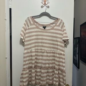 NWOT Torrid Striped Babydoll Top